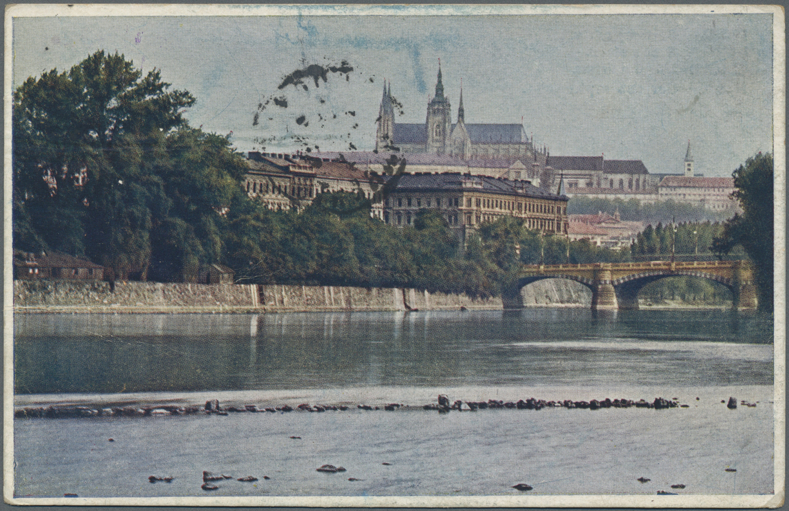 Br Tschechoslowakei - Besonderheiten: 1920 – French Detachment. Stampless Picture Post Card Of ‘Prague’ Endorsed - Other & Unclassified