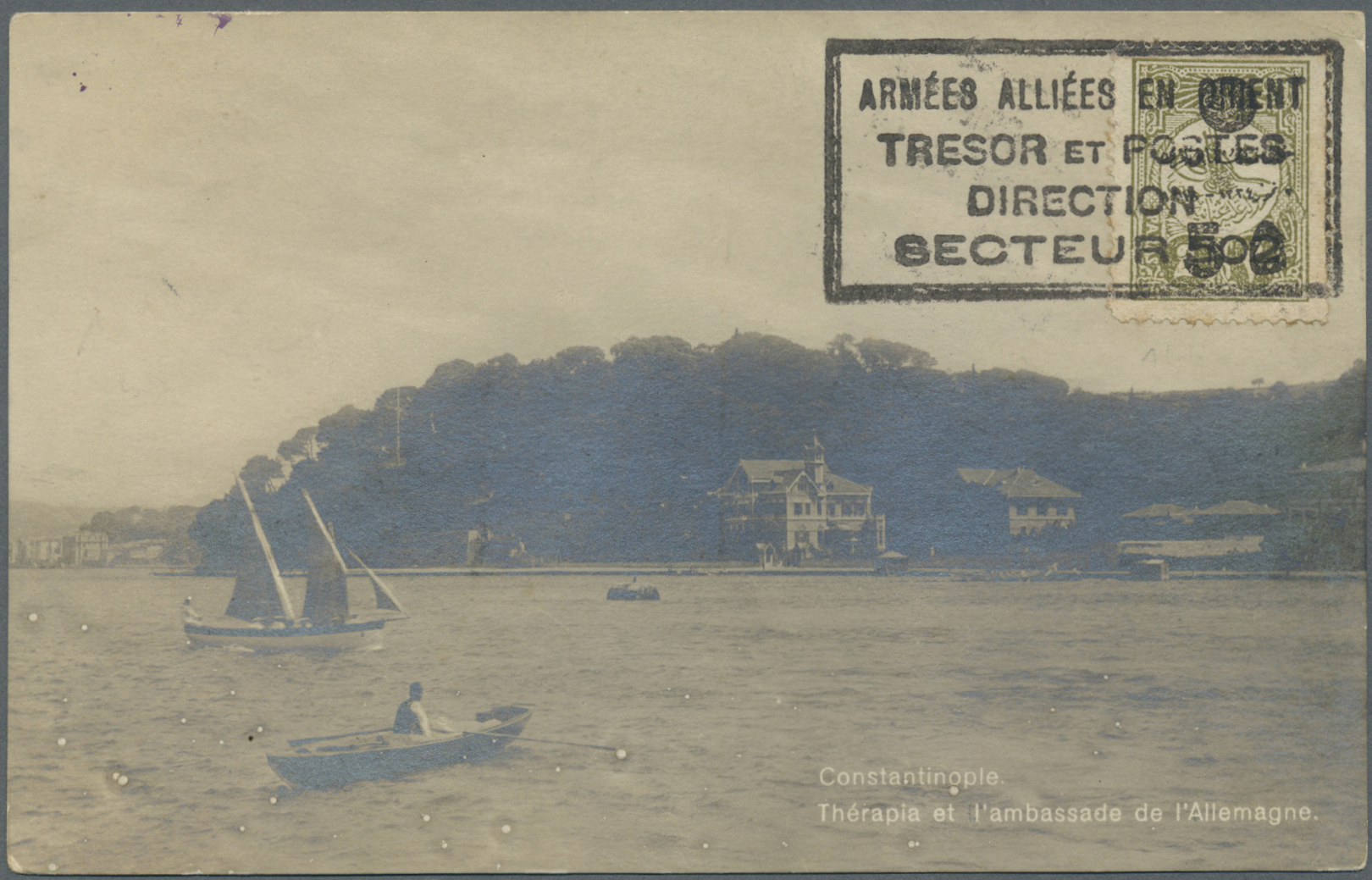 Br Türkei: 1920. Photographie Post Card Of 'German Ambassadors Residence, Therapia, Constantinople' Written From - Covers & Documents