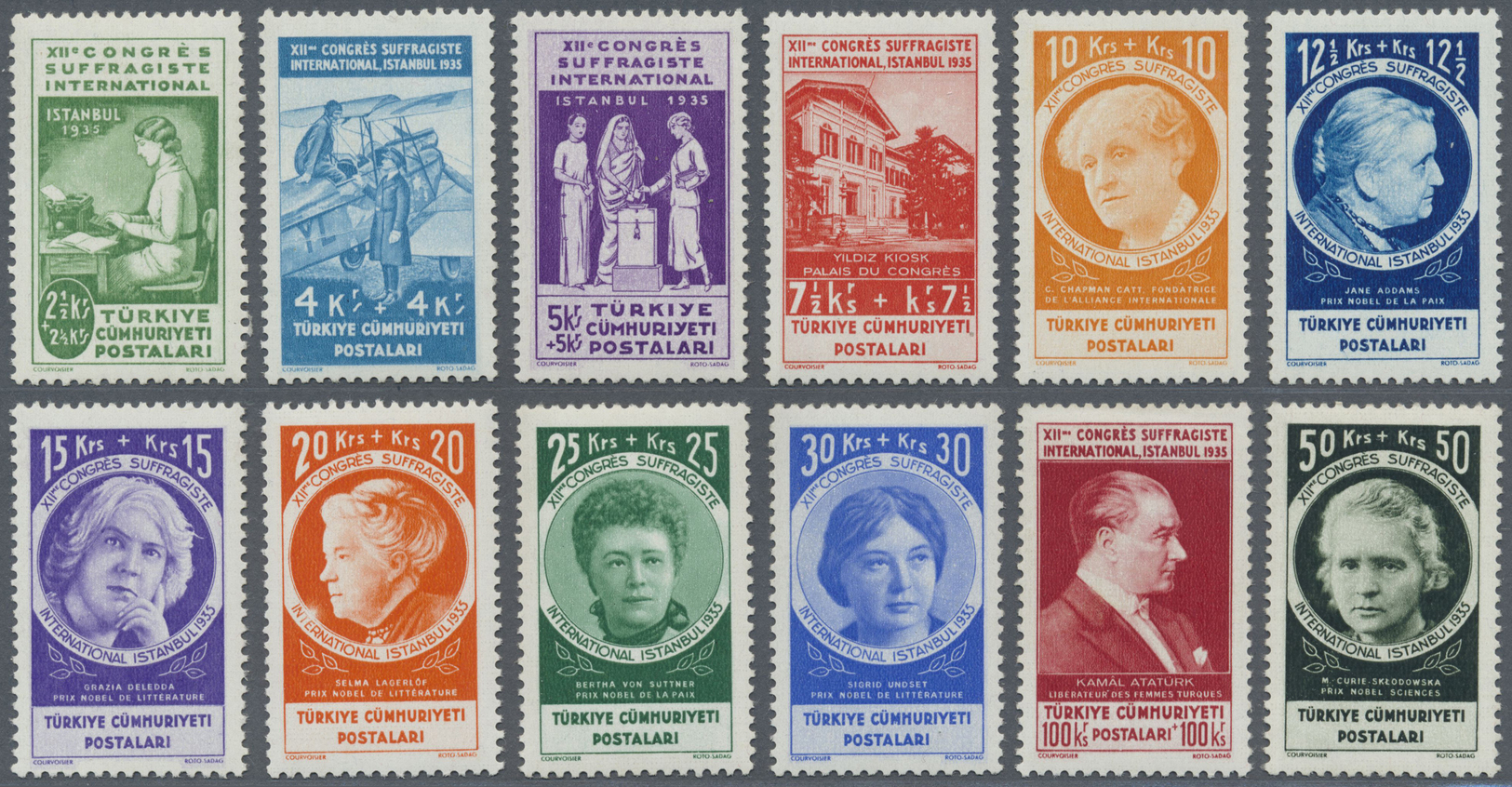 ** Türkei: Mi.Nr. 985-99 Postfrisch, Suffragetten Komplett, Tadellos, Mi. 1.400,- Euro - Lettres & Documents