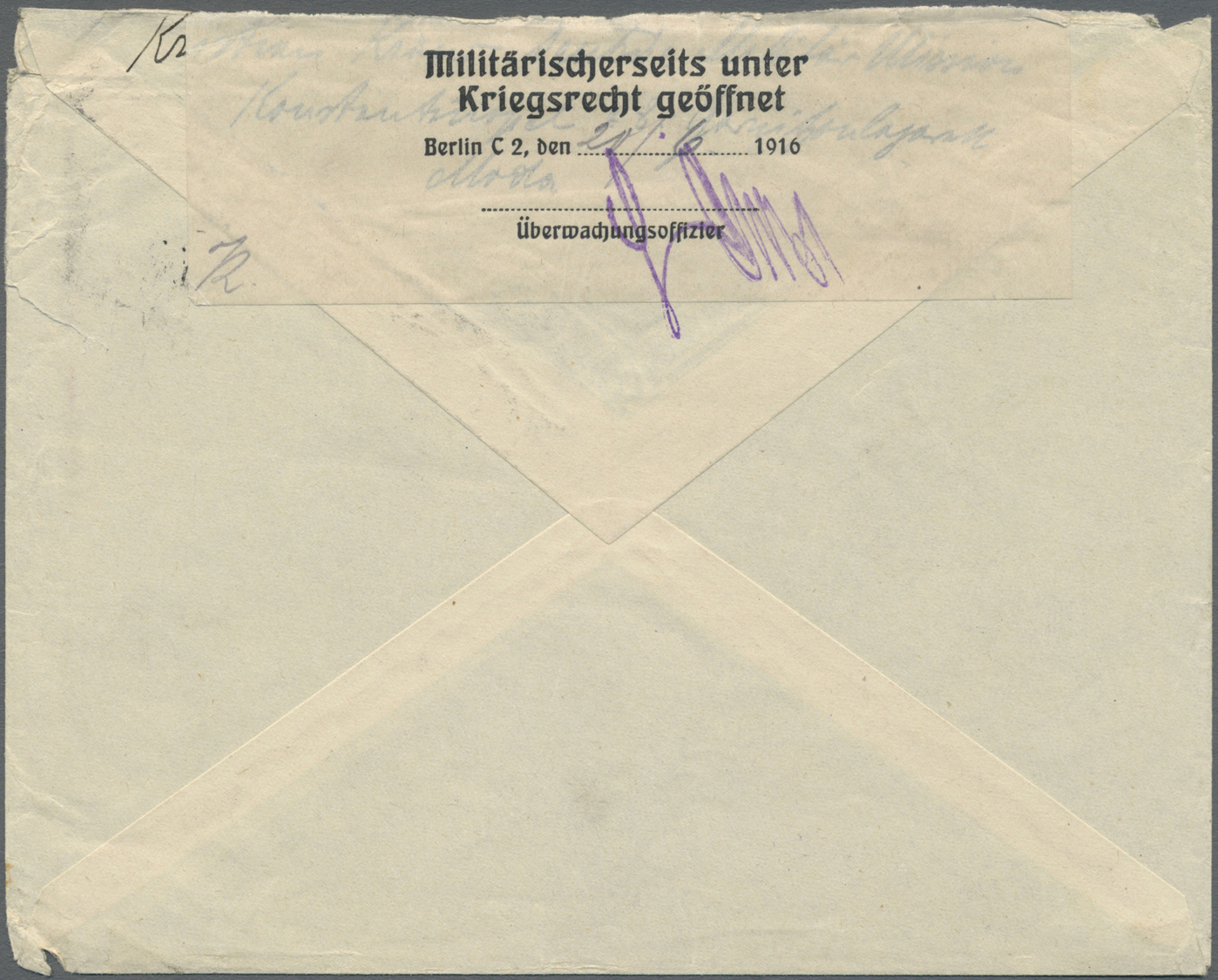 Br Türkei - Militär-Feldpost: 1916/1918, 6 Feldpost-Belege Mit Truppenstempel Von Verschiedenen Sanitätseinrichtu - Other & Unclassified