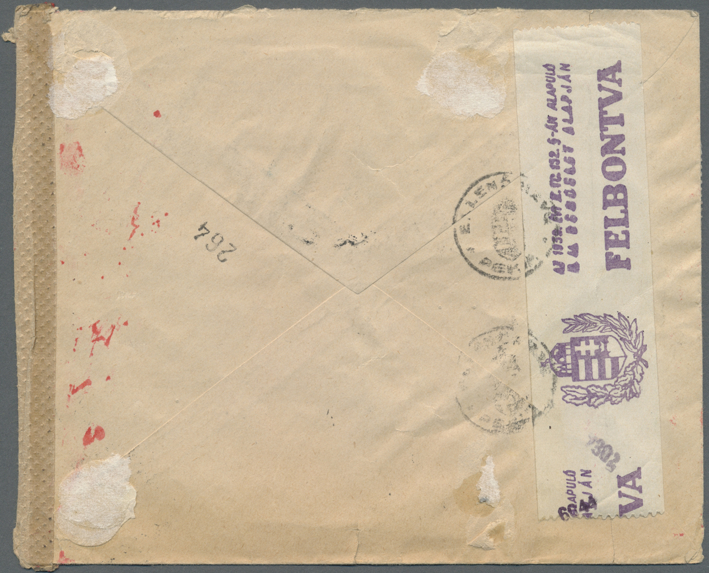 Br Ungarn: 1943, Zwei Buntfrankierte (Express)Luftpost-Briefe Von Budapest Nach Gent, Belgien, Dabei 1x OKW Zensu - Briefe U. Dokumente
