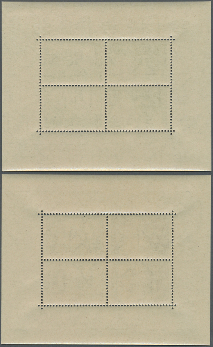 ** Ungarn: 1947, 8 f to 70 f Roosevelt in eight tete-beche blocks (each two pairs)