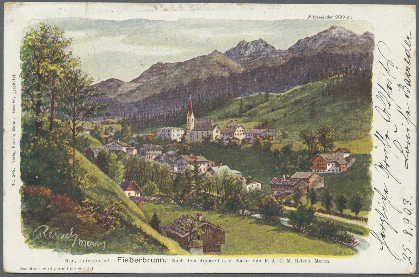 Ansichtskarten: Österreich: TIROL 1900/1924 (ca.), Bestand von ca. 25 AK Nord-Tirol und ca. 78 AK Sü