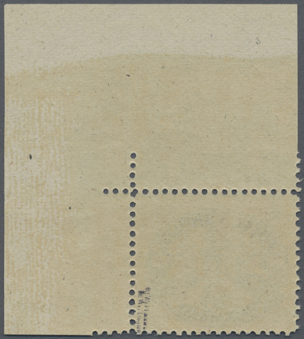 ** Vatikan - Portomarken: 1946, Wappenzeichnung 20 C, Breite Unterdrucklinien Auf Grauem Papier, Postfrische Luxu - Postage Due