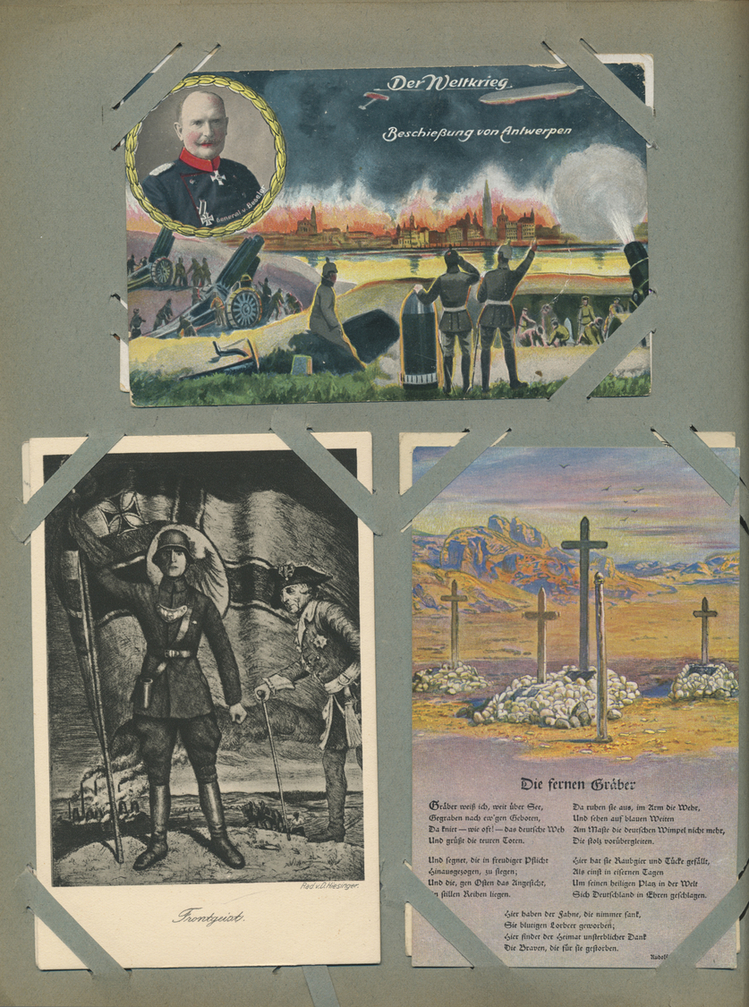 Ansichtskarten: Deutschland: MILITARIA: 1910/1918, Sammlung Von Ca. 300 Propagandakarten Rund Um Den - Andere & Zonder Classificatie