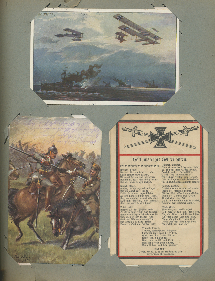 Ansichtskarten: Deutschland: MILITARIA: 1910/1918, Sammlung Von Ca. 300 Propagandakarten Rund Um Den - Andere & Zonder Classificatie