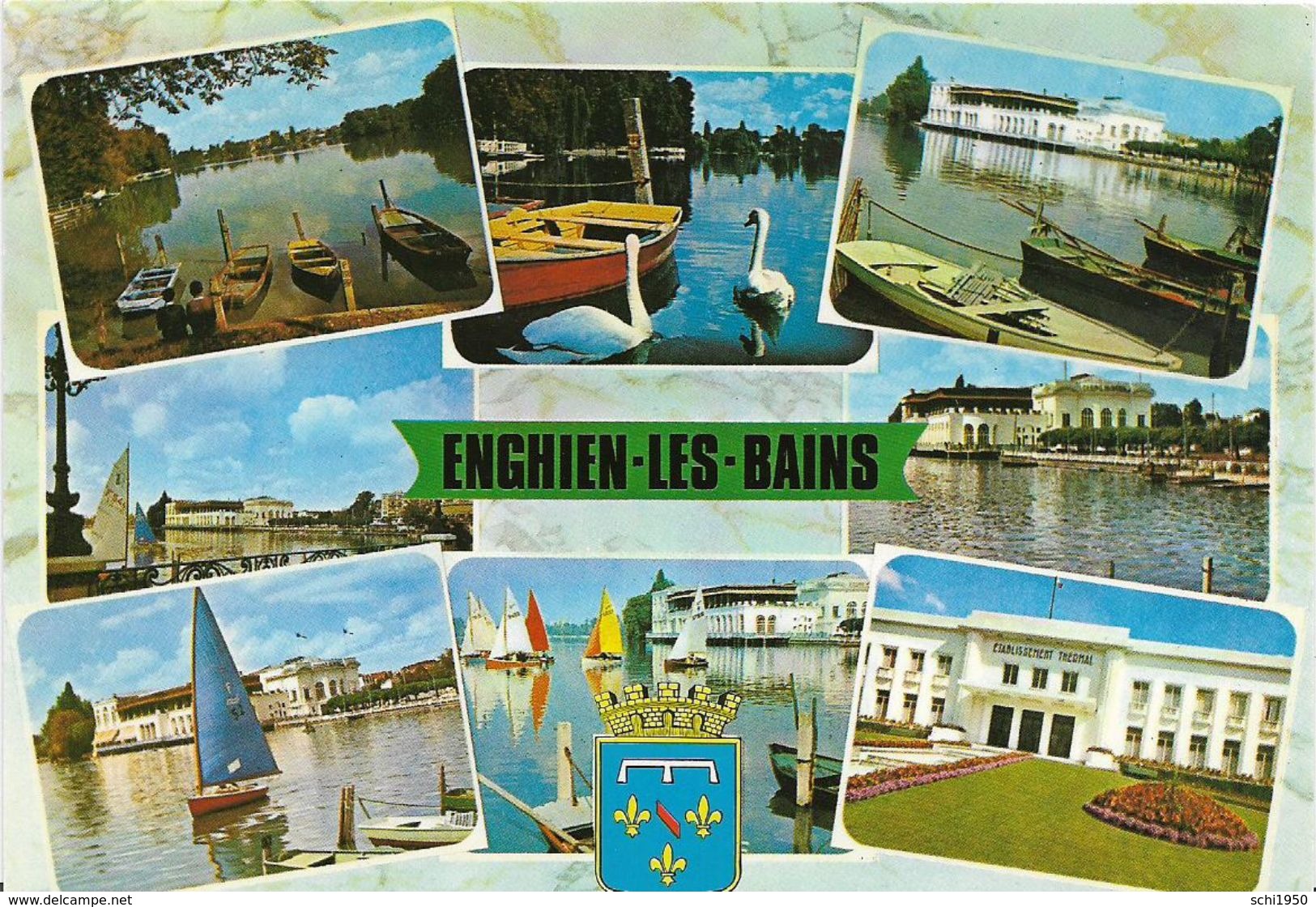 ~~  JP  ~~  95    ~ ENGHEIN LES BAINS  .    8 VUES  . - Enghien Les Bains