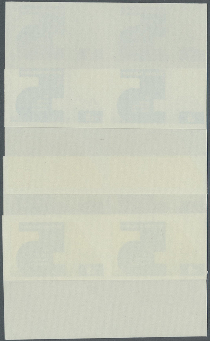 ** Vereinte Nationen - Wien: 1984. Progressive Proof (8 Phases) In Blocks Of 4 For The 9s Value Of The Issue "Uni - Neufs