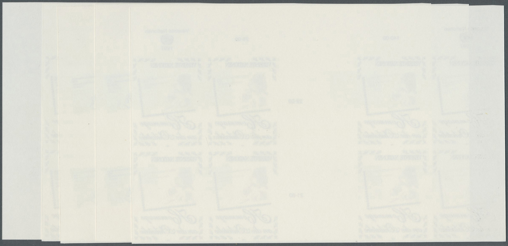 ** Vereinte Nationen - Wien: 1997. Progressive Proof (10 Phases) In Horizontal Gutter Pairs Of 2 Blocks Of 4 For - Neufs