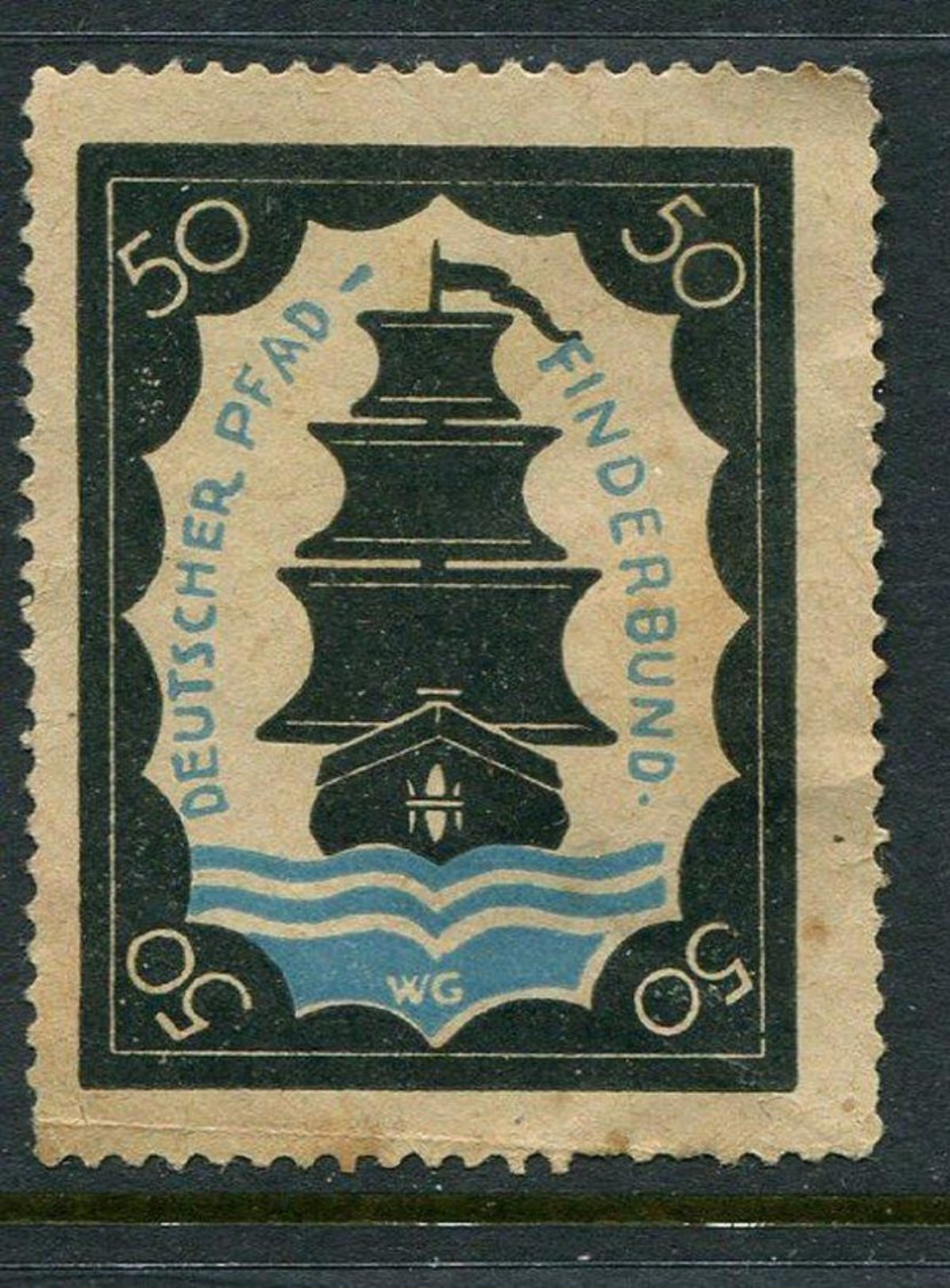 Deutscher Pfadfinderbund Reklamemarke Poster Stamp Vignette No Gum 1 3/8 X 1 3/4" - Cinderellas