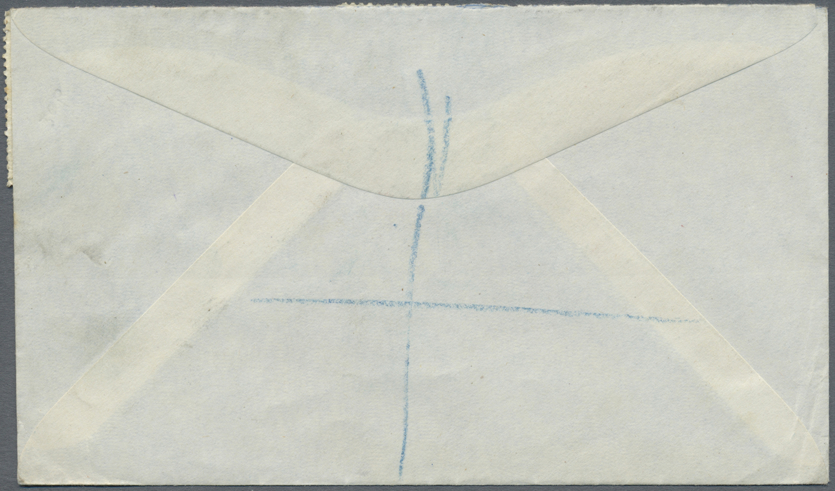 Br Zypern: 1945. Registered Air Mail Envelope Addressed To England Bearing SG 152, 1/2 Pi Green, SG 157, 4 ½ Pi G - Autres & Non Classés