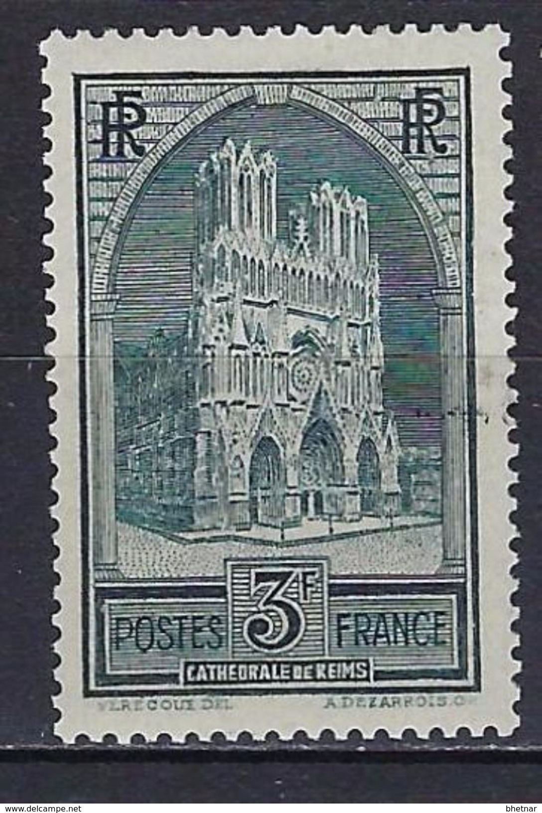 FR YT 259 Type I " Cathédrale De Reims " 1929-31 Neuf* - Neufs