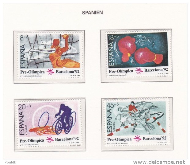 Spain Barcelona 1992 Olympic Games   4 Stamps - MNH/** (H25) - Sommer 1992: Barcelone