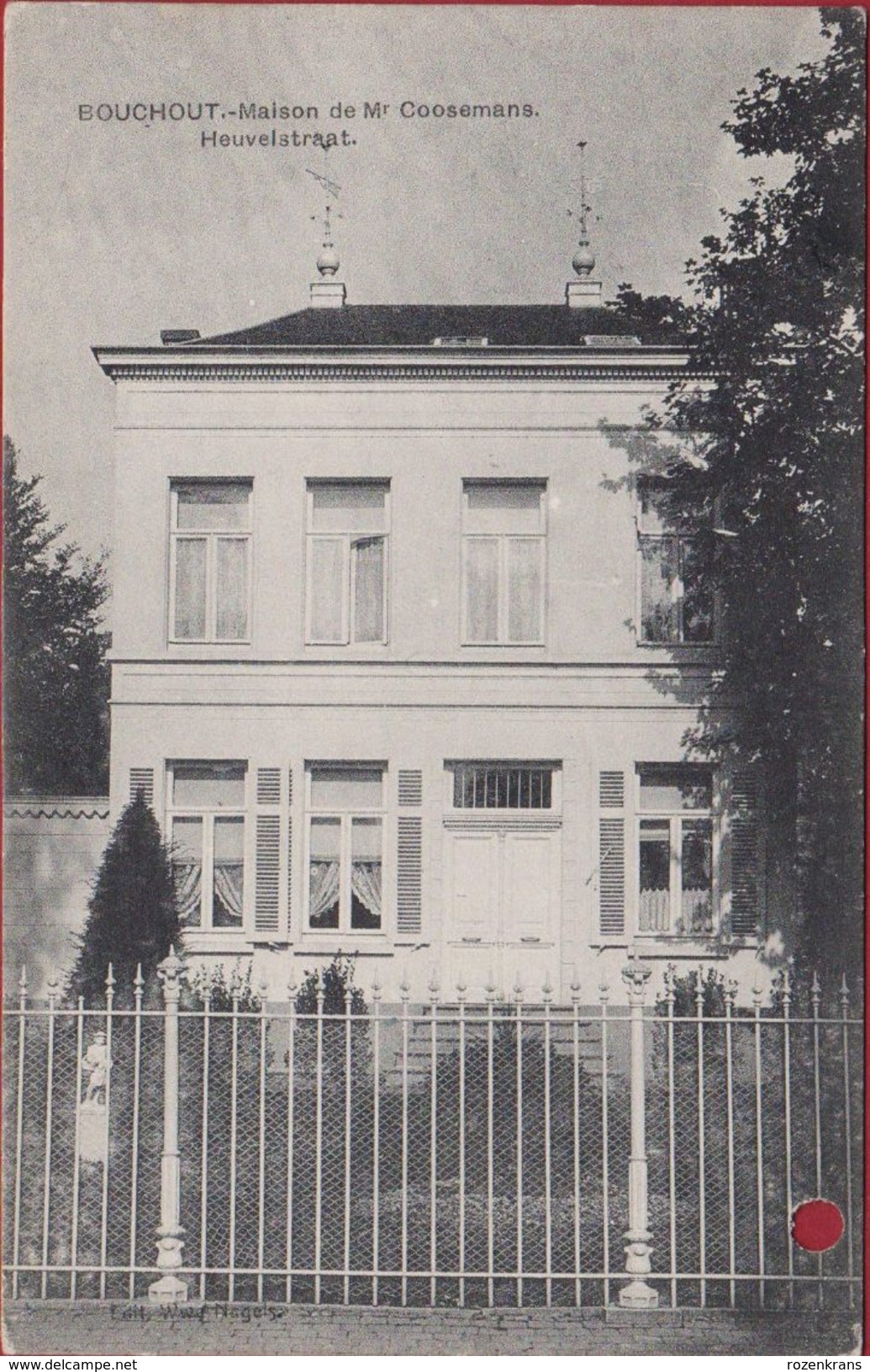 Boechout BOUCHOUT Maison De Mr Coosemans (perforatie Gaatje) 1914 - Böchout