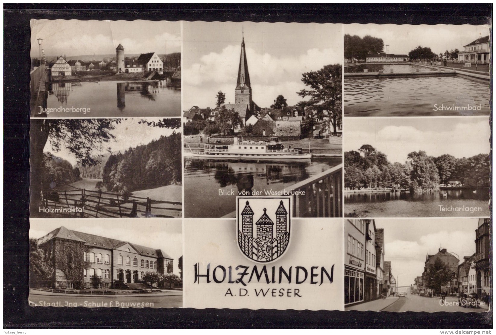 Holzminden - S/w Mehrbildkarte 2 - Holzminden
