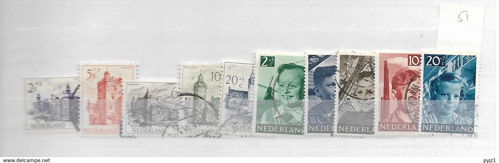 1951 USED  Nederland Jaargang Volgens NVPH Gestempeld - Gebraucht