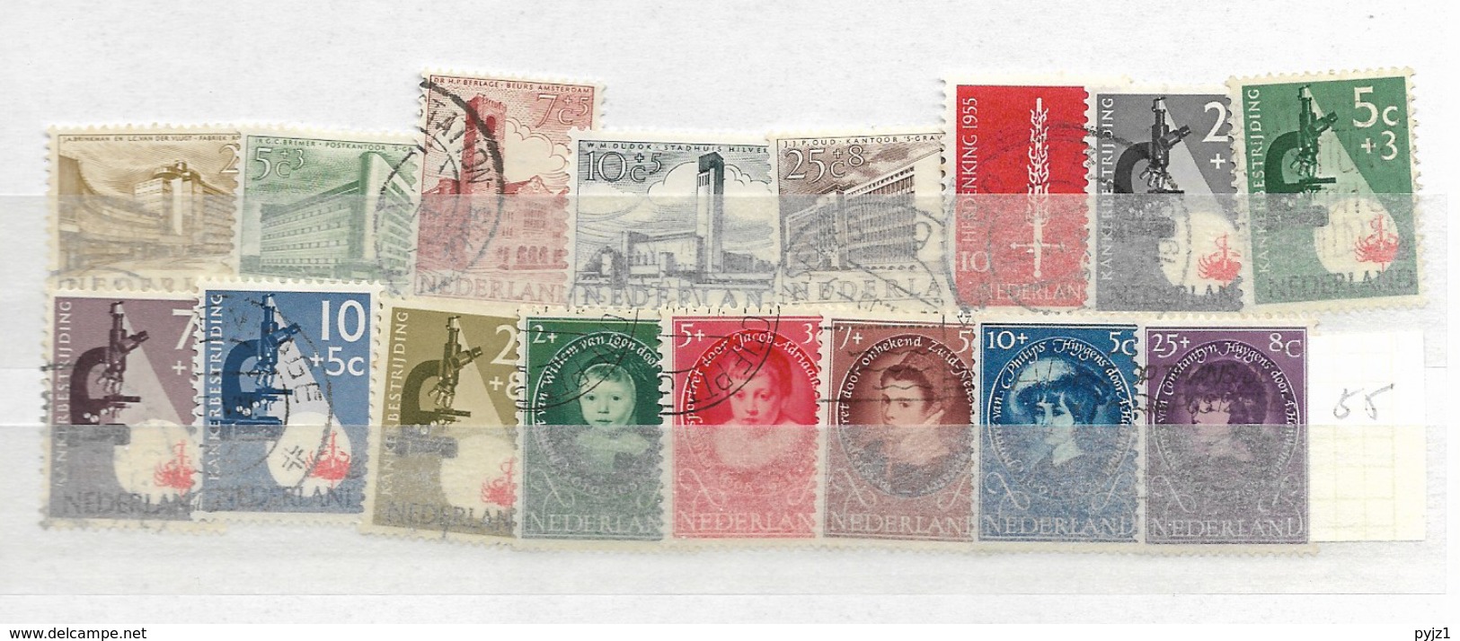 1955 USED  Nederland Jaargang Volgens NVPH Gestempeld - Gebraucht