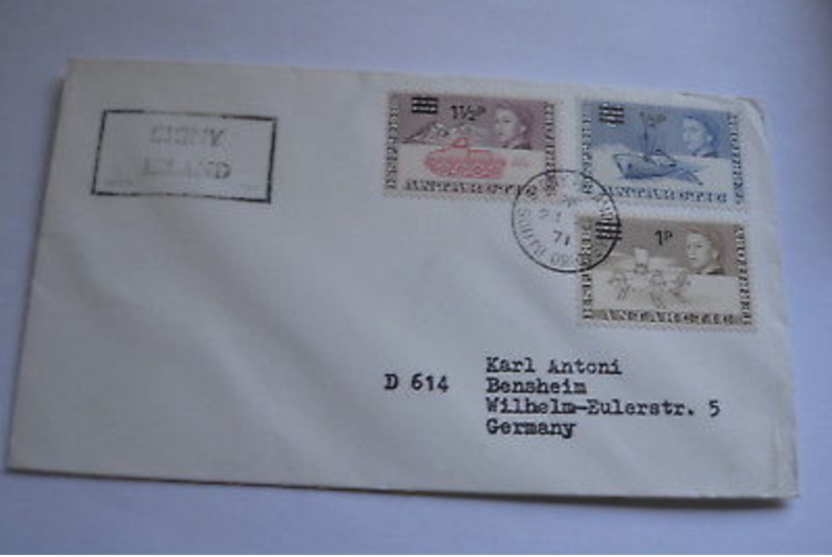 Great Britain Antarctic Signy Island 23/11/1971 2 - Postmark Collection