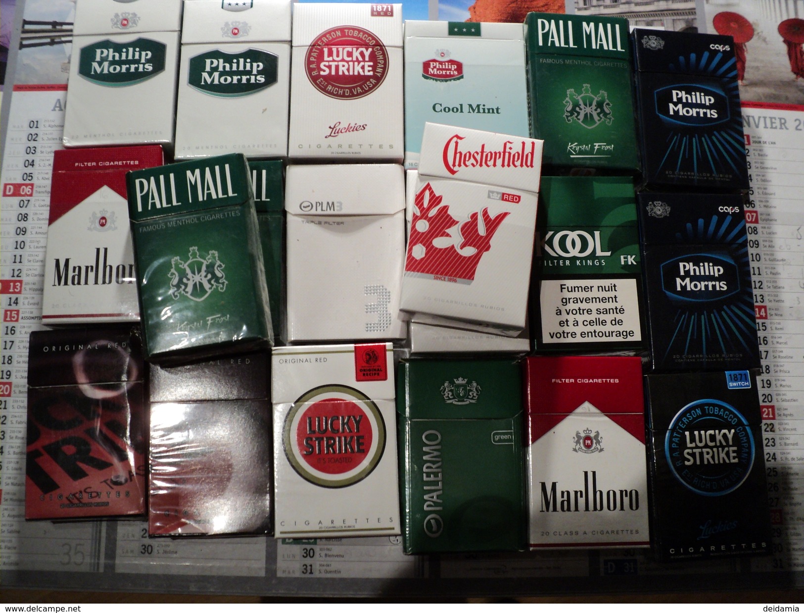 LOT DE 15 PAQUETS DE CIGARETTES VIDES. PARAGUAY. ANNEES 2010 - Empty Cigarettes Boxes