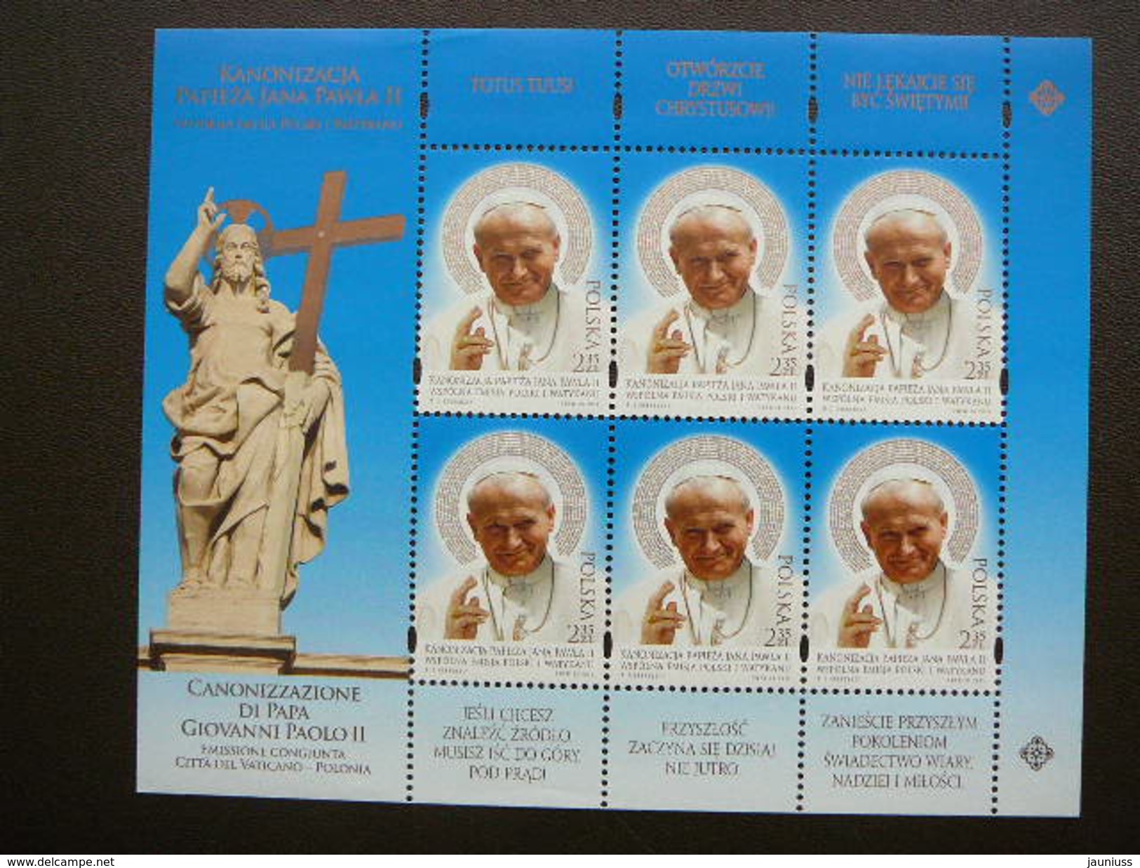 Canonization Of Pope John Paul II # Poland Pologne Polska  MNH 2014 # Mi. 4668 Klb. - Ongebruikt