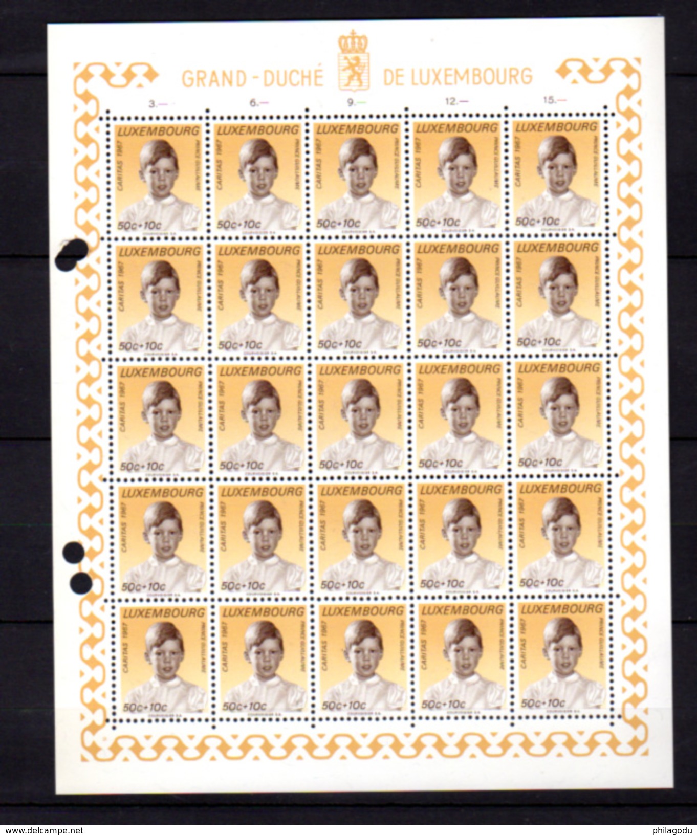 1967,    œuvres Sociales, Princes Et Princesses, 25x  710 / 715** En Feuilles De 25, Cote 87,50 € - Hojas Completas