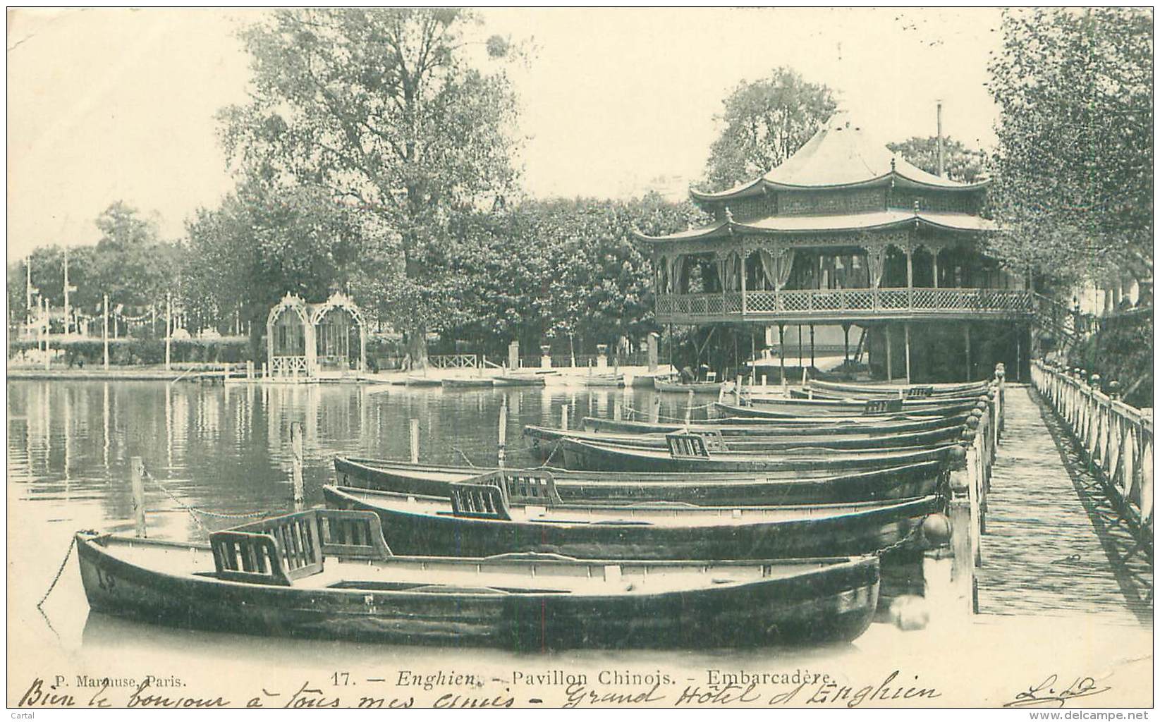 95 - ENGHIEN - Pavillon Chinois - Embarcadère - Enghien Les Bains