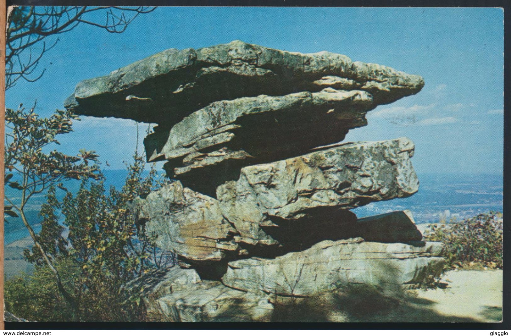 °°° 7932 - TN - CHATTANOOGA - LOOKOUT MOUNTAIN - UMBRELLA ROCK POINT PARK - 1960 With Stamps °°° - Chattanooga