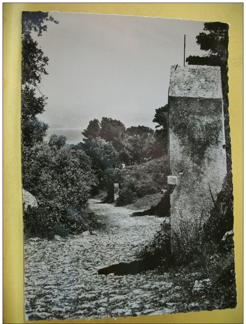 B11 6864 - CPSM GM - 06 LA GAROUPE - LE CHEMIN DU CALVAIRE DE NOTRE DAME DE LA GAROUPE - EDIT. S.E.P.T. NICE N° 15-5 - Cap D'Antibes - La Garoupe