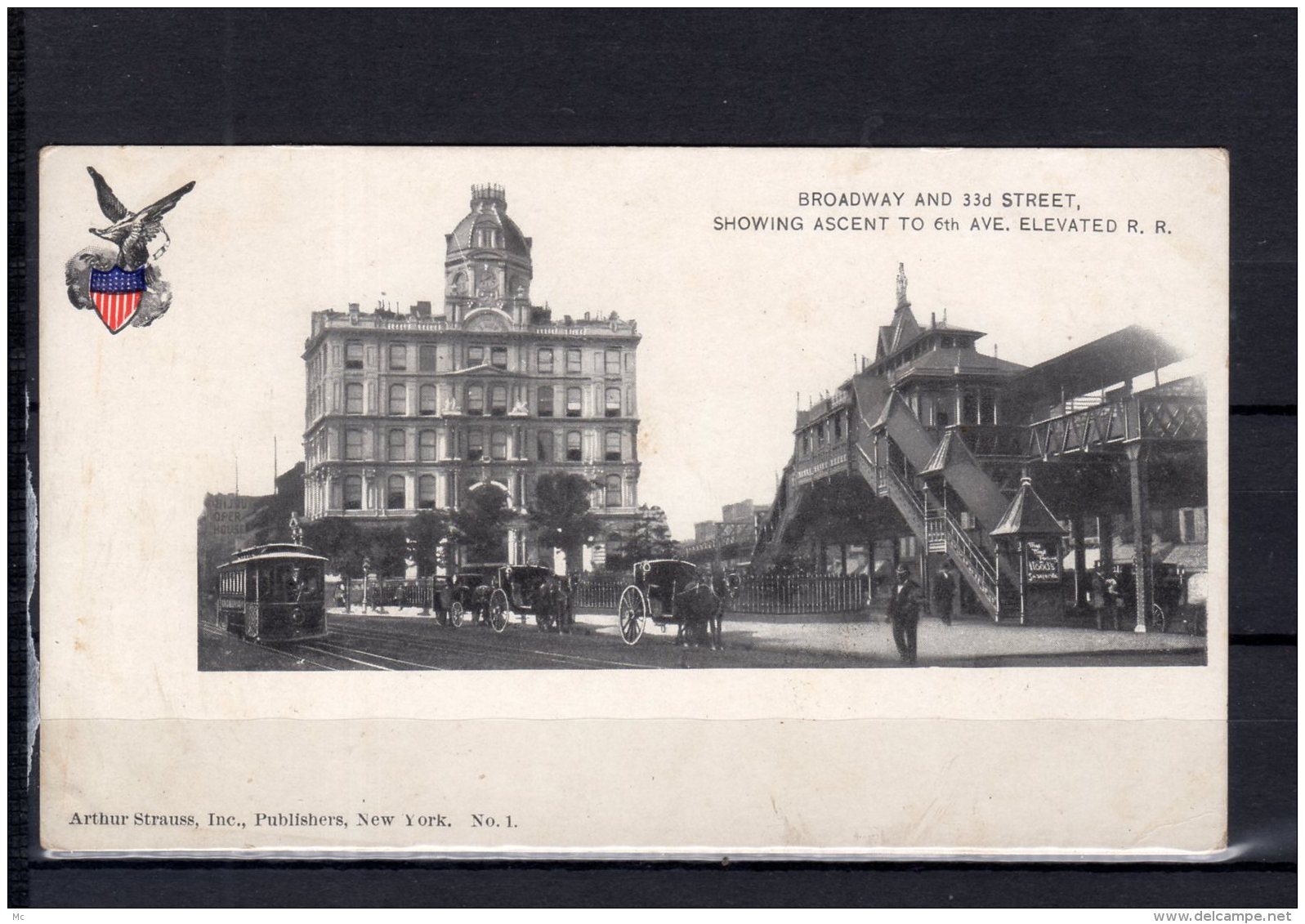 USA - Brodway And 33d Street - Showing Ascent To 6 Th Ave. Elevated - Broadway