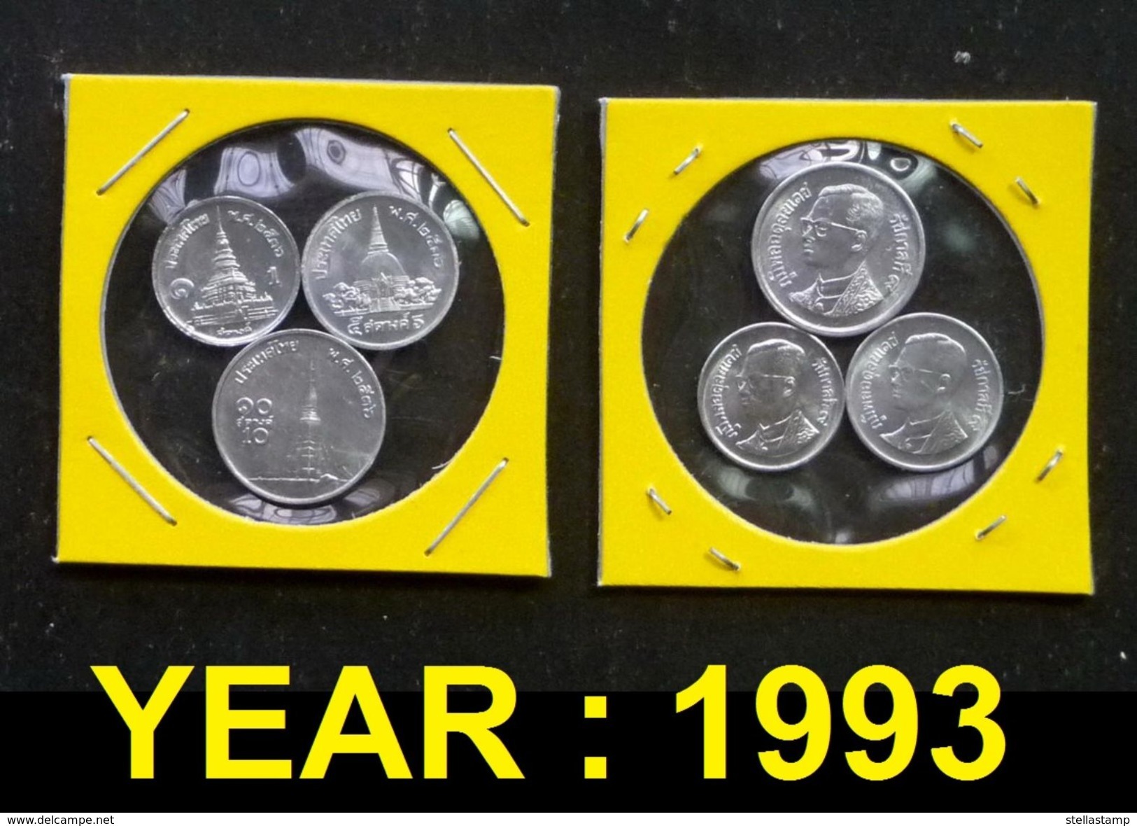 Thailand Coin 1-5-10 SATANG Aluminum Year 1993 - Thailand