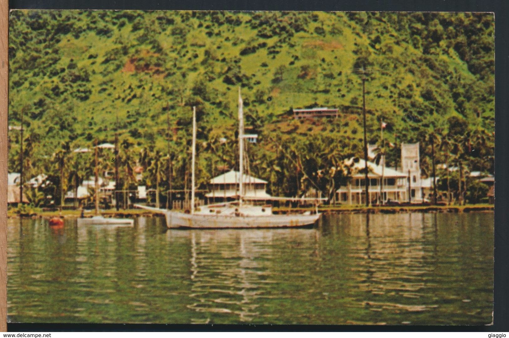 °°° 7947 - AMERICAN SAMOA - PAGO PAGO HARBOR WATERFRONT - 1970 With Stamps °°° - Samoa Americana