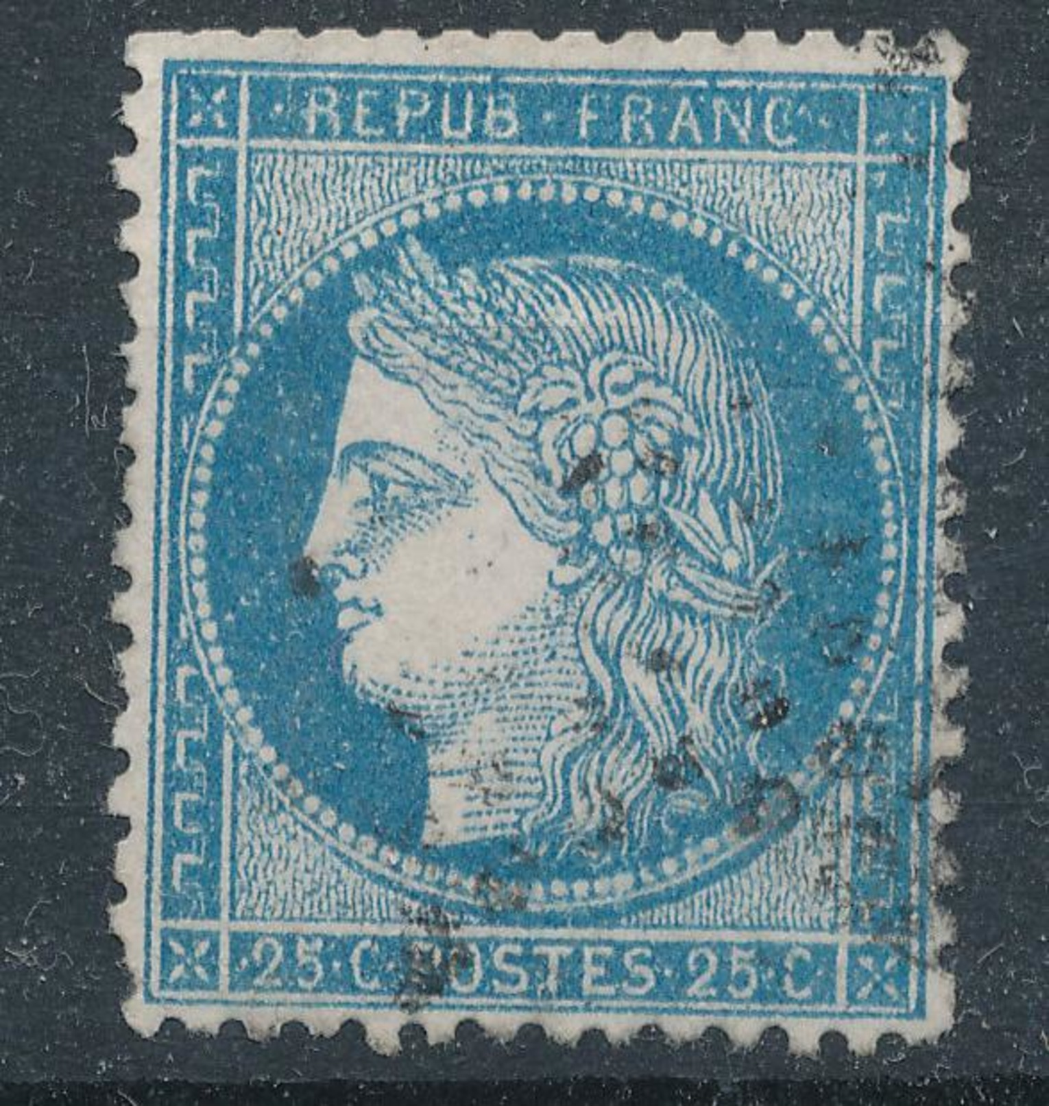 N°60 VARIÉTÉ BELLE OBLITÉRATION SANS POSITION AU VERSO. - 1871-1875 Ceres