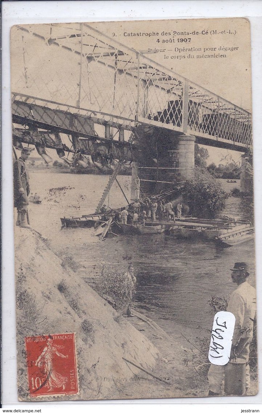 PONT-DE-CE- LA CATASTROPHE - LE DEGAGEMENT DU MECANICIEN - Autres & Non Classés