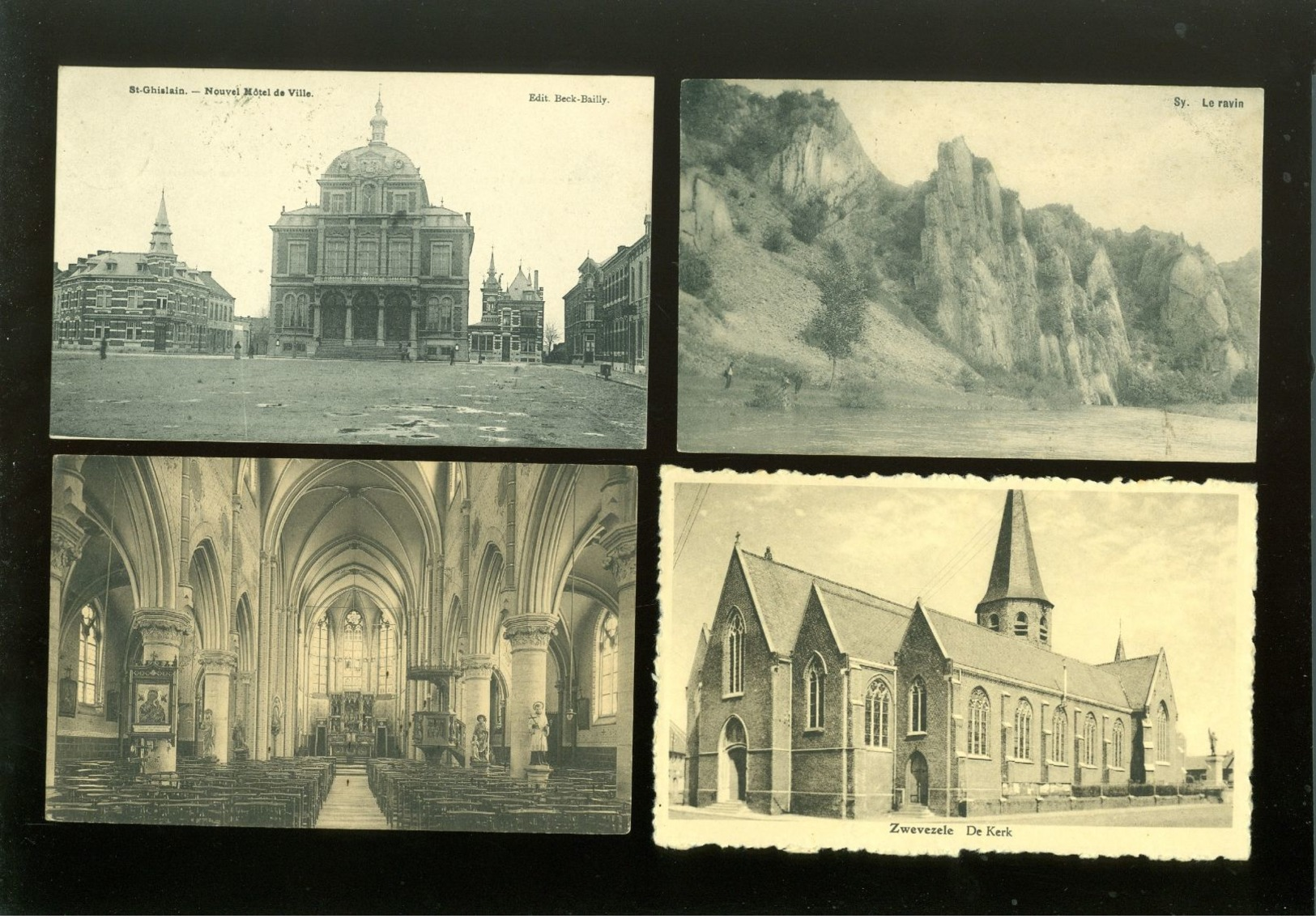 Beau grand lot de 100 cartes postales de Belgique     Mooi groot lot van 100 postkaarten van België - 100 scans