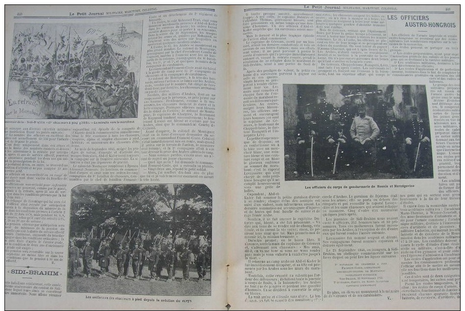 JOURNAL MILITAIRE 1905N°83:ILE DE SEIN"AMIRAL-BARRERA"/TAMBOURS TIRAILLEURS TONKINOIS/LA"SIDI-BRAHIM" /BOSNIE-HERZEGOVIN - Autres & Non Classés