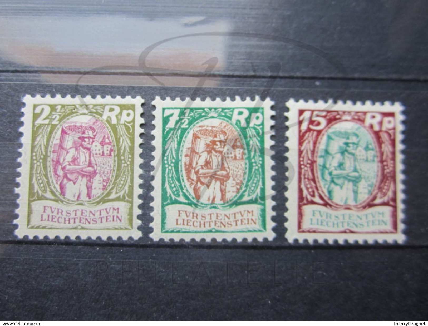 VEND BEAUX TIMBRES DU LIECHTENSTEIN N° 63 + 65 + 68 , X !!! - Neufs