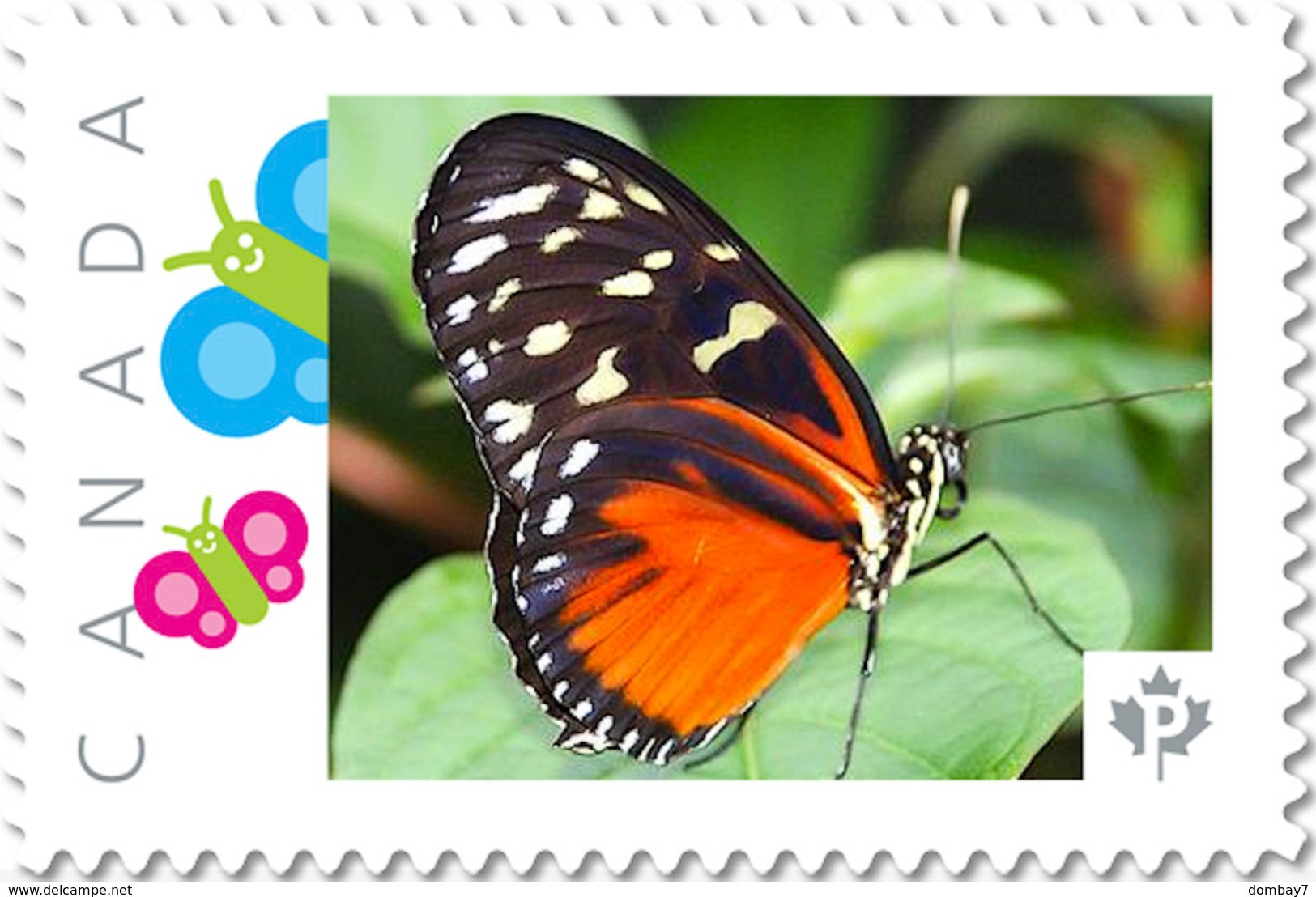 BUTTERFLY COLLECTION of 6 Unique Picture Postage stamps Canada 2017 p17-04bt6