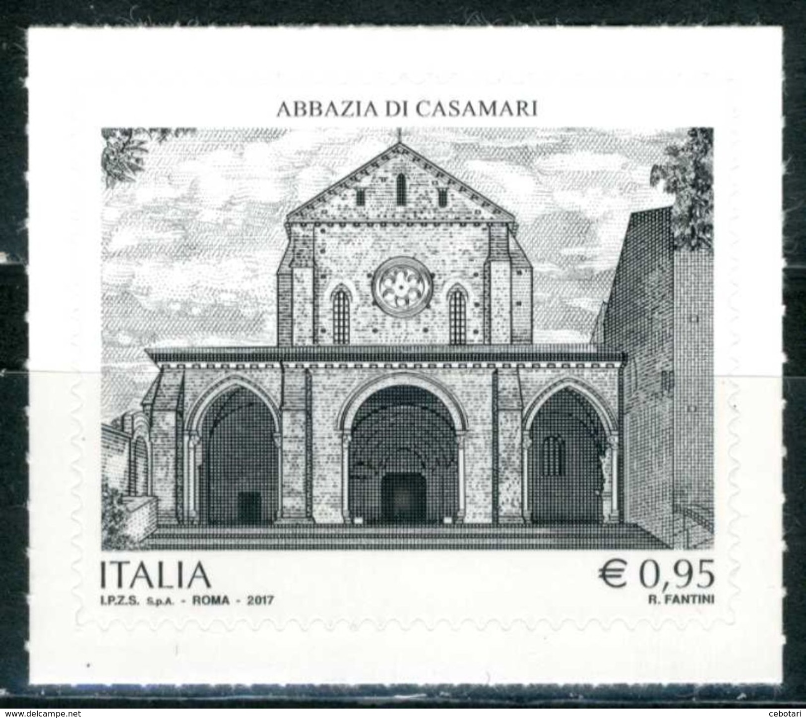 ITALIA / ITALY 2017** - Abbazia Di Casamari - 1 Val. Autoadesivo Come Da Scansione. - 2011-20: Ungebraucht