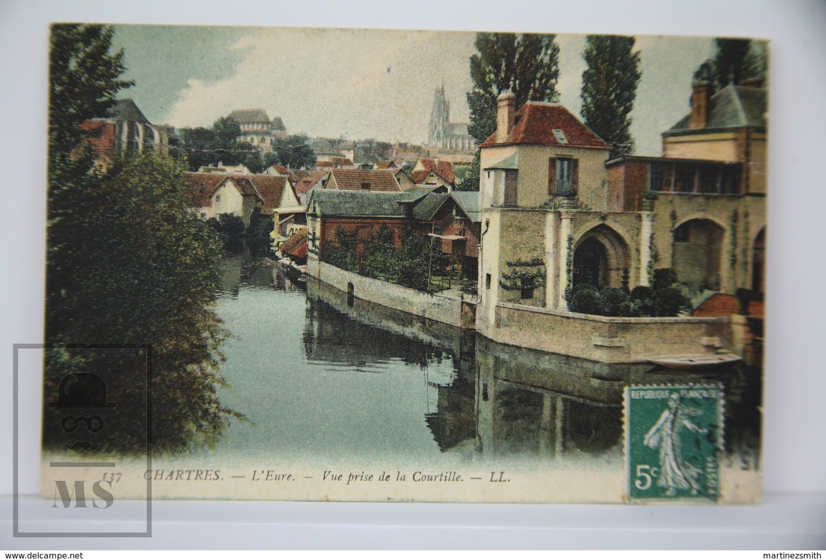 Old Postcard France - Chartres - L'Eure - Vue Prise De La Courtille - Posted 1910 - Chartres