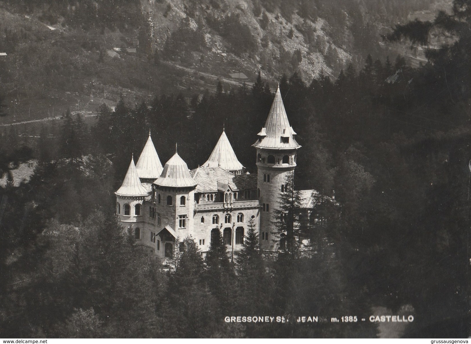 13653) GRESSONEY ST JEAN CASTELLO NON VIAGGIATA OTTIME CONDIZIONI - Altri & Non Classificati