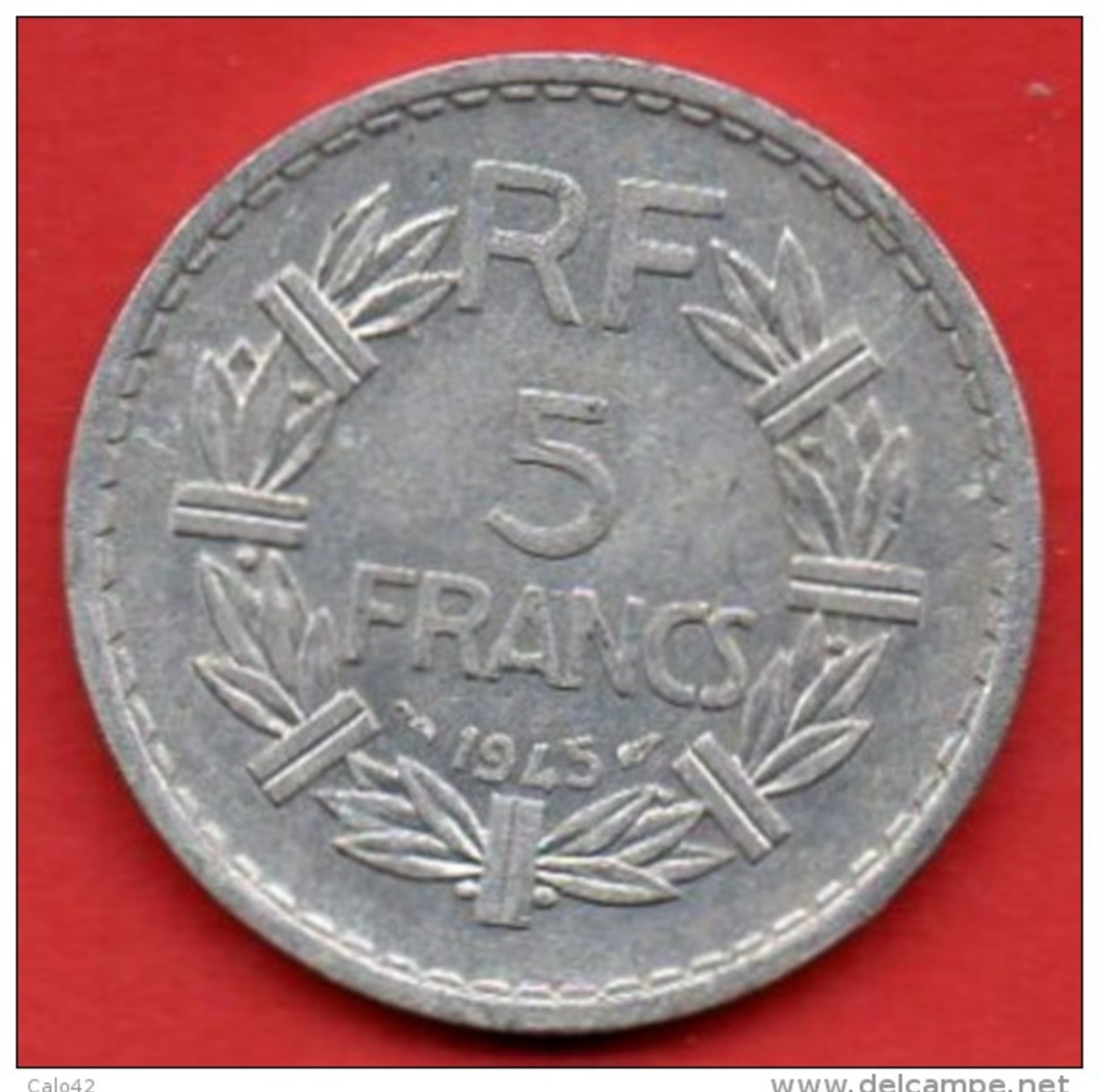 C20.5/  FRANCE  5 FRANCS ALU LAVRILLIER 1945  Alu - Autres & Non Classés
