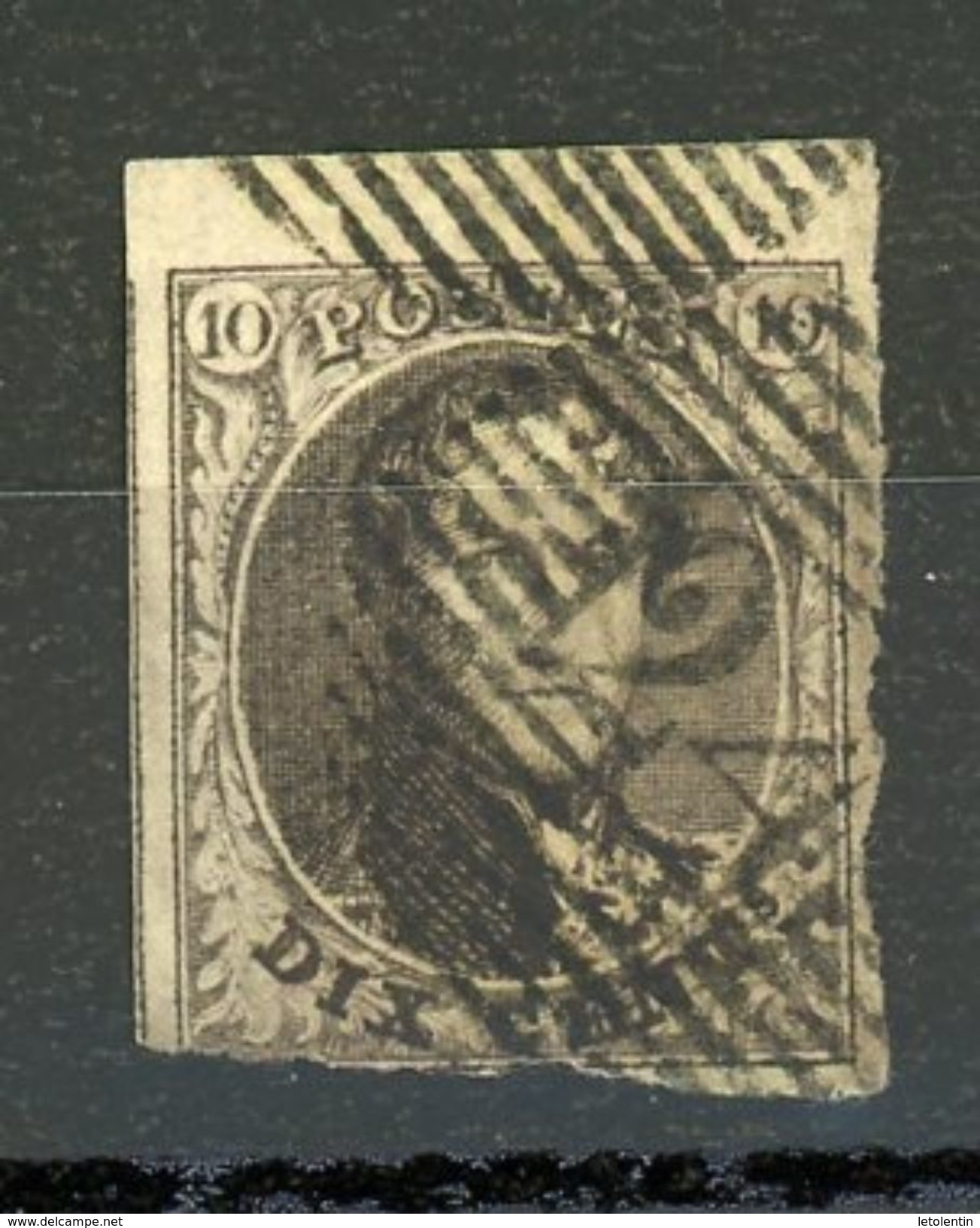 BELGIQUE  LEOPOLD Ier N° Yvert 6 Obli - 1849-1865 Medaillen (Sonstige)