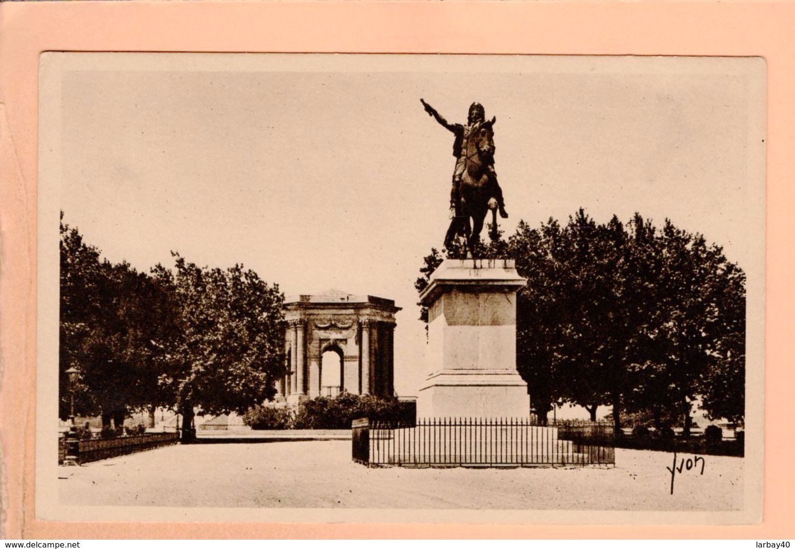 Cpa Cartes Postales Ancienne - Montpellier Jardin Du Peyrou 16 - Montpellier