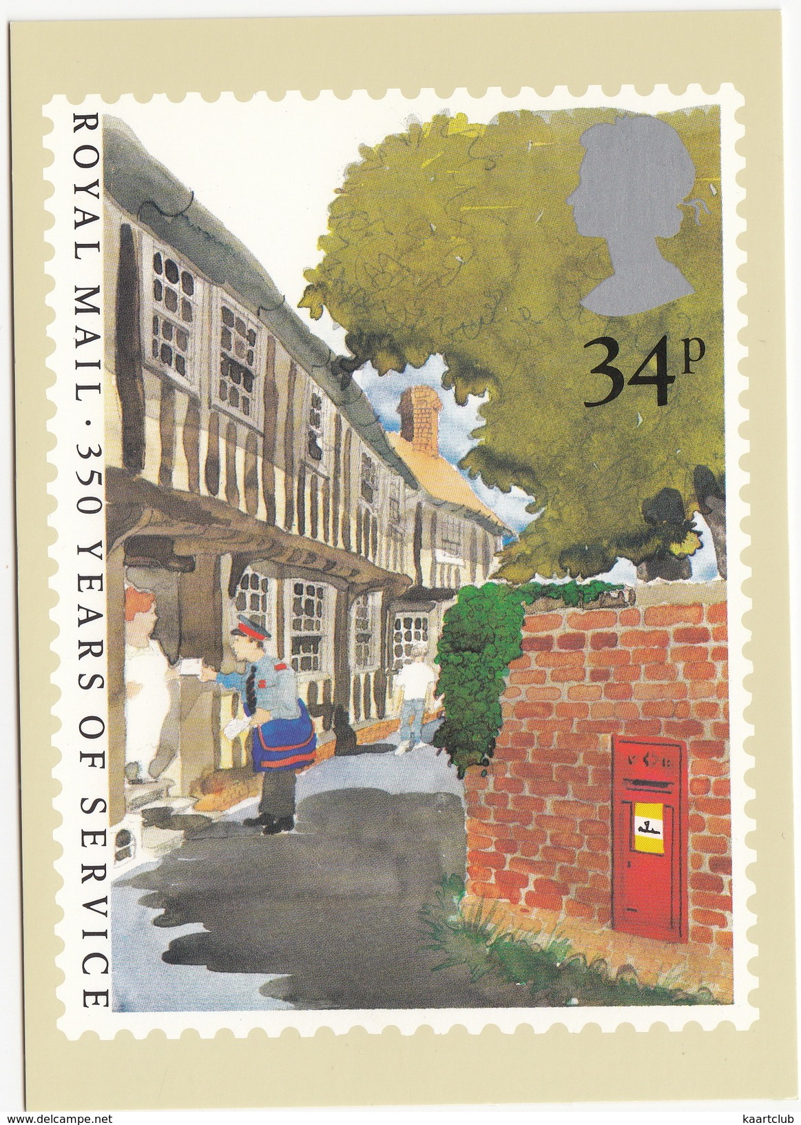 Royal Mail 350 Years Of Service - Letter Post, Mail Man &  Letterbox - (UK) - Post