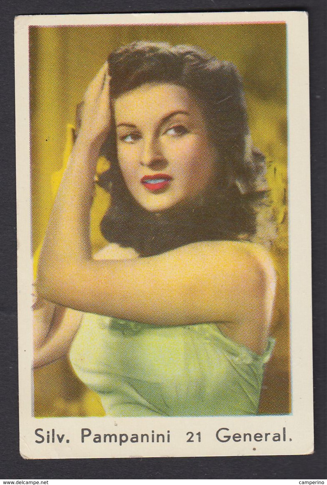 Silvana Pampanini Ancienne Chromos Cinema Hollywood Starts Movies Singers Collectible Card - Sonstige & Ohne Zuordnung