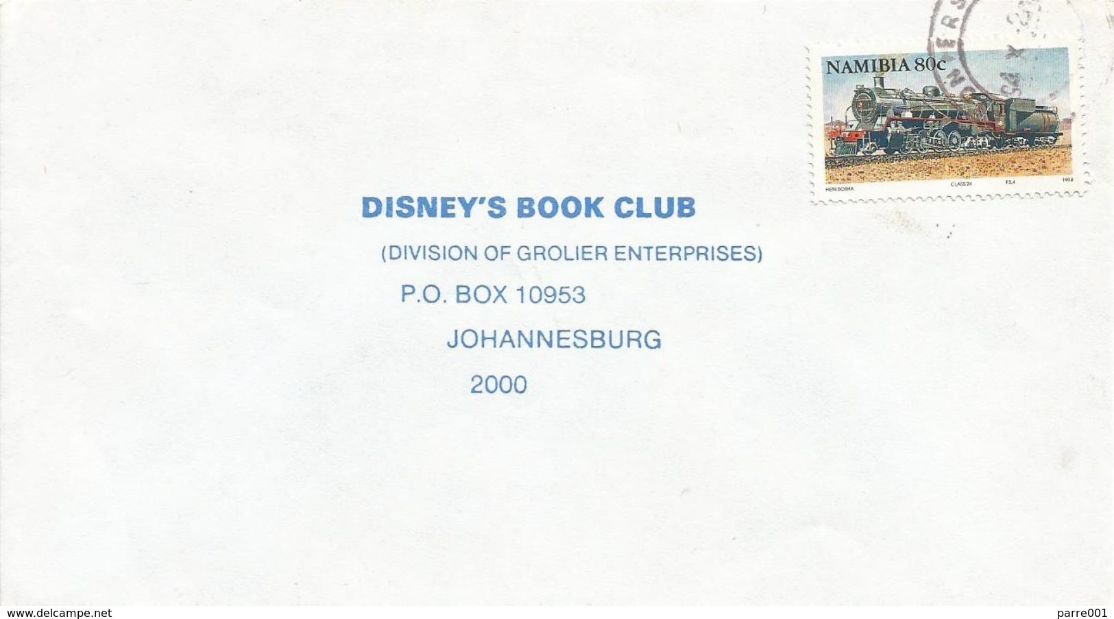 Namibia 1994 Windhoek Train Loc Railways German Class 24 80c Cover - Treinen