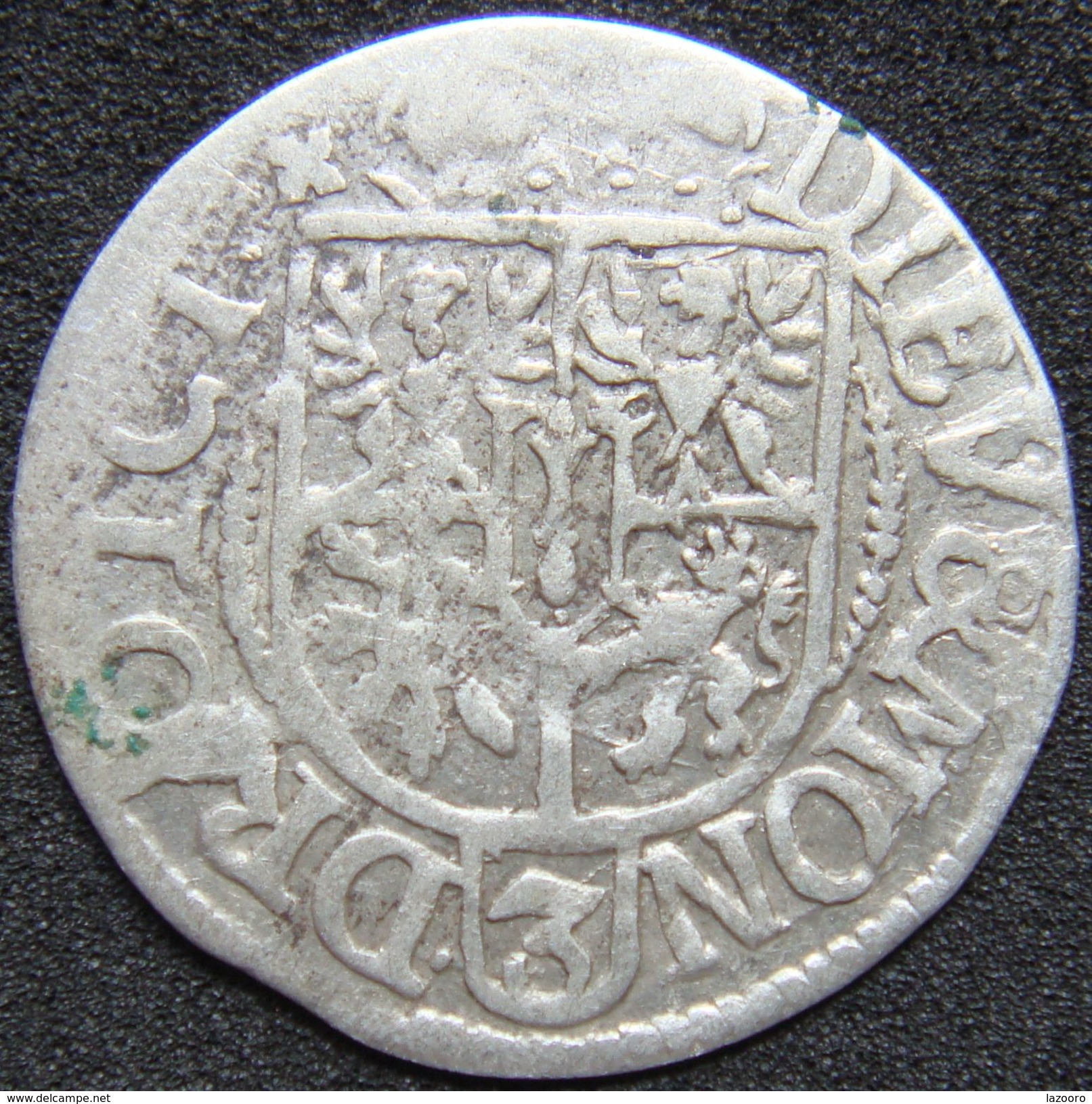 Germany Brandenburg 3 Gröscher DREIPOLKER 1621 Konigsberg Z1 F - Silver - Groschen & Andere Kleinmünzen