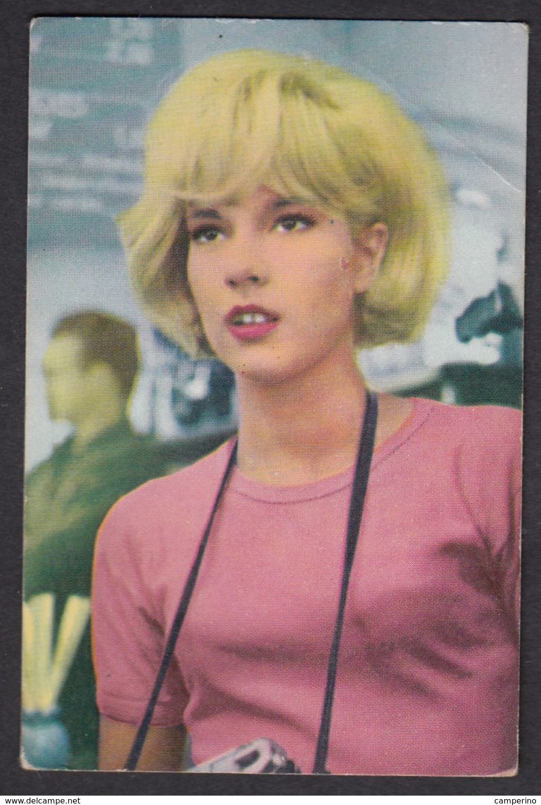 Sylvie Vartan Ancienne Chromos Cinema Hollywood Starts Movies Singers Collectible Card - Autres & Non Classés