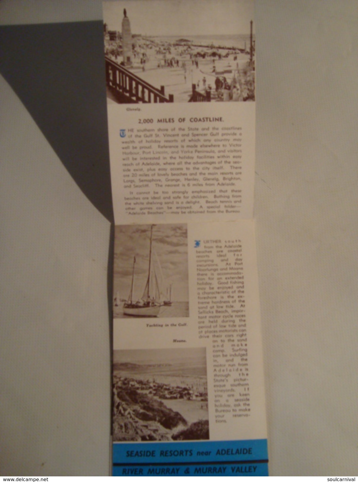 HOLIDAY TOURS IN SOUTH AUSTRALIA - 1949 APROX. 24 PAGES. B/W PHOTOS. - Dépliants Touristiques