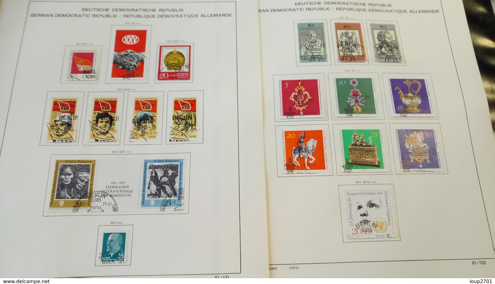 F339 GROS LOT FEUILLES SCHAUBEK DDR 1965/1976 NEUFS / OB A TRIER BELLE COTE DÉPART 10€